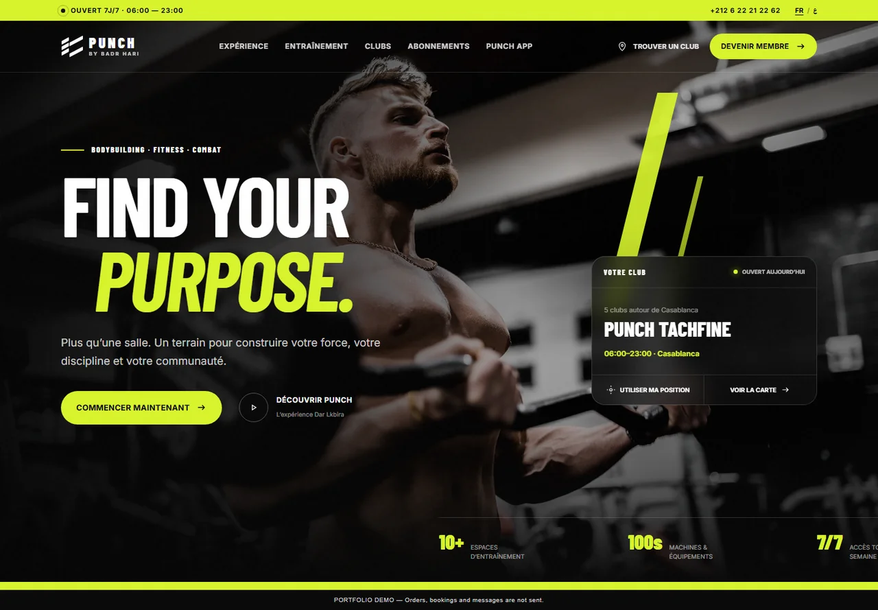 Punch Morocco website home page